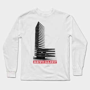 Brutalist Architecture / Brutalism / Triangular Tower Long Sleeve T-Shirt